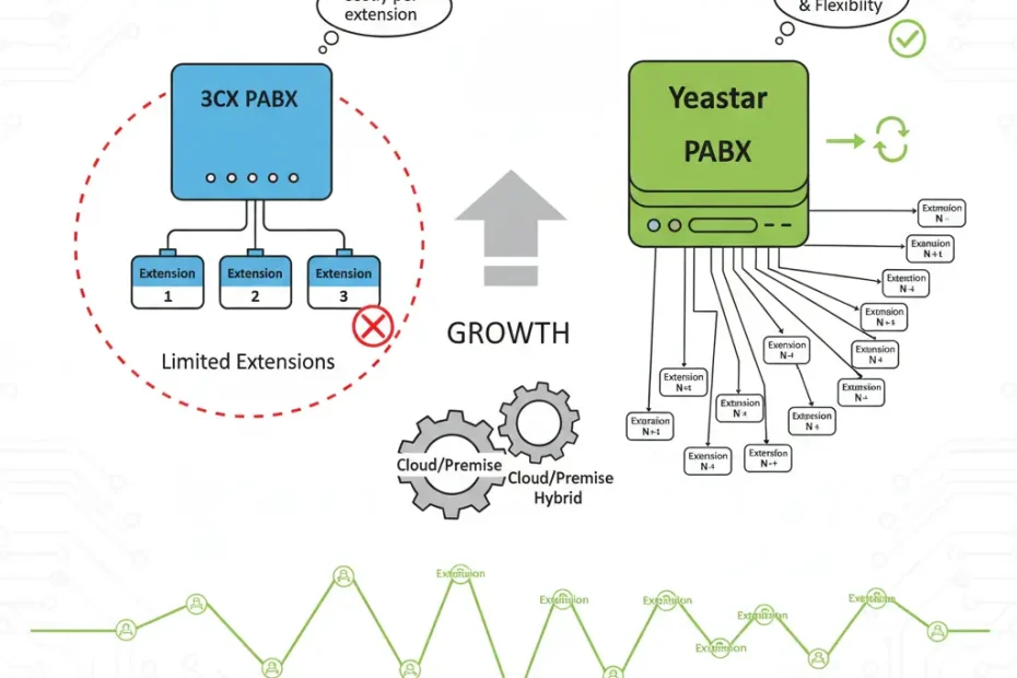 limite de ramais 3cx